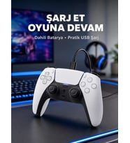 Kablosuz Oyun Kolu PS5 Uyumlu Ergonomik Tasarım ve Hassas Kontrol Yeni Nesil