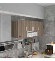Kenzlife hazır mutfak floro32 crd 060*150*32 mutfak banyo dolabı kapaklı raflı (Karışık)