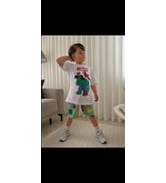 Cg Kids LEGO Marvel Erkek Çocuk Tshirt Ve Şortlu Alt Üst Takım Süper Kalite Şort Baskı Detay
