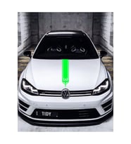 Oto Kaput Şerit Sticker Kılçık Tasarımlı Yeşil 15*60 Cm