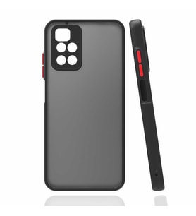 Xiaomi Redmi 10 Kılıf Kamera Korumalı Mat Kapak (Siyah)