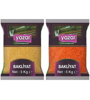 Yazar Pilavlık Bulgur 5 Kg. + Kırmızı Mercimek 5 Kg.