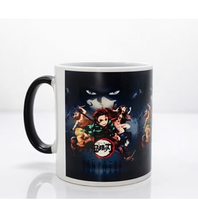 Porselen Renk Değiştiren Demon Slayer Kupa Bardak - Model 2 (Çok Renkli)