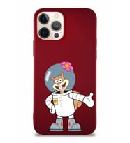 Apple iPhone 12 Pro Soft Premier Kapak Sandy Tasarımlı Silikon Kılıf - Mürdüm (Şeffaf)