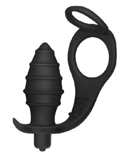 OdinsShop Penis Halkalı Titreşimli Penetratör Plug Masturbatör