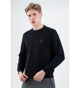 Maraton Regular Erkek Bisiklet Yaka Lacivert Sweatshirt
