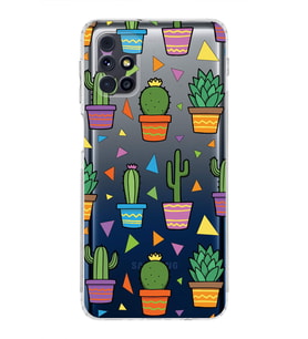 PrintiFy Samsung Galaxy M31s ile Uyumlu Water Color 4  Kamera Korumalı Şeffaf  Kılıf
