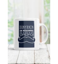 Beyaz Dünyanın En Mükemmel Babası Kupa Bardak