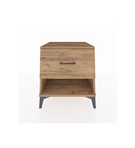 Kronos Komodin Tek Çekmeceli 60x59x64 Çam-Çam