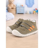 Rakerplus Grizzy Hakiki Deri Haki İlk Adım Unisex Bebek Ayakkabısı
