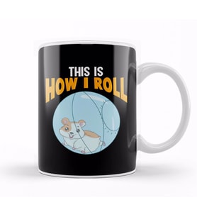 Adorable This Is How I Roll Hamster Pun Kupa Bardak Porselen