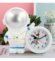 Dekoratif Astronot Tasarımlı Masa Saati (Gümüş)