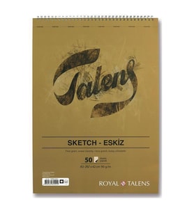 TALENS ESKİZ BLOĞU A3 - 90 GR - 50 YP - SPİRALLİ