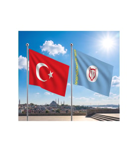 TRY Bayrağı ve Alpaka Kumaş Türk Bayrağı 2'li Set 100x150cm