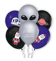 UZAY BASKILI BALON 10 ADET