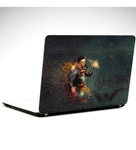 Süperman Vintage Laptop Sticker 12 İnch (29X24CM)