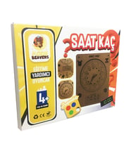 Saat Kaç Puzzle - Saat Yapboz - Ahşap - Boyanabilir Eğitici Oyuncak - 4 Yaş ve Üzeri Eğitime Yardımcı Oyuncak (Çok Renkli)