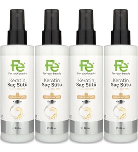 Fe Keratin Saç Sütü 200ML (4 Lü Set)