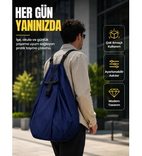 Geniş İç Hacimli Katlanabilir Çanta Pratik Taşıma Deneyimi Sunan Modern Tasarım