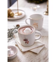Kütahya Porselen Kütahya Porselen Bone Joy 2 Parça 350 cc Mug Bardak