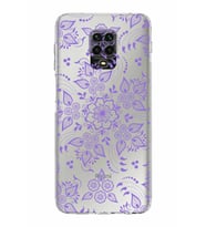Xiaomi Redmi Note 9S  Kamera Korumalı Kapak Nostalji Desen Tasarımlı Şeffaf  Kılıf