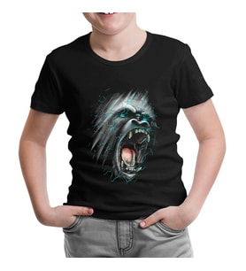 Goril Siyah Çocuk Tshirt