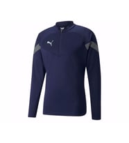 Puma Teamfinal Training 1/4 Zip Top Erkek Futbol Antrenman Ceketi 65737506 Lacivert