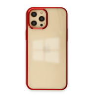 Apple İphone 12 Pro Max Kılıf Element Silikon - Kırmızı