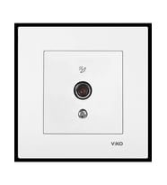 VİKO 90967X09 Karre Uydu Prizi F Konnektörlü Sonlu Beyaz (Çerçevesiz) VİKO