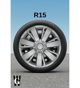 Citroen e-C3 AirCross 15 İnç Jant Kapağı (4 ADET) Gri G113