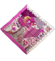 Pierre Cardin Sura İpek Eşarp 37088 Pembe Karışık Desen