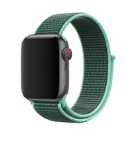 Apple Watch 42mm Uyumlu Kordon Hasır Örgü Cırt Cırtlı Terletmeyen Zore KRD-03 Kumaş Kayış