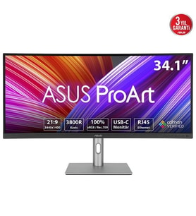 ASUS 34 VA PROART PA34VCNV 5MS 60HZ HDMI-DP KAVISLI GRAFİK TASARIM MONİTÖRÜ 3440X1440