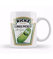 Rickz Genius Pickles Heinz Rick And Morty Kupa Bardak Porselen