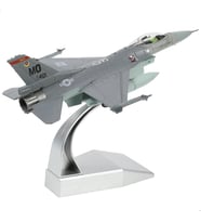 F16 Savaş Uçağı Maketi 1:100 Ölçek 14x10x5 cm Dekoratif Model Uçak