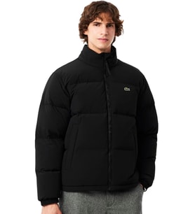Lacoste Relaxed Fit Down Fill Mens Jacket Gizlenebilir Kapüşonlu Rahat Kesim Suya Dayanıklı Erkek Kaz tüyü Mont Haki