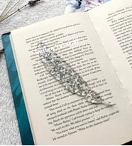 Epoksi Altın - Gümüş Kitap Ayracı (Gümüş)