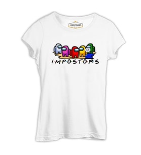 Among Us - Impostors Beyaz Kadın Tshirt