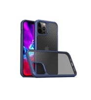 Apple iPhone 12 Pro Max Uyumlu Kılıf Zore İnoks Kapak (Mavi)