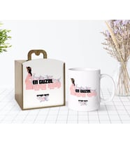 BK Gift Kişiye Özel Ahşap Kutuda Anneler Günü Temalı Anne Adayı Tasarımlı Beyaz Kupa Bardak-2
