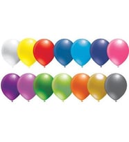 Balon 10 lu 12 inç karışık renk-