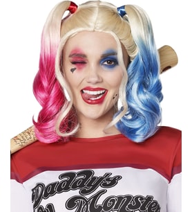 Suicide Squad Harley Quinn Kostüm Peruk