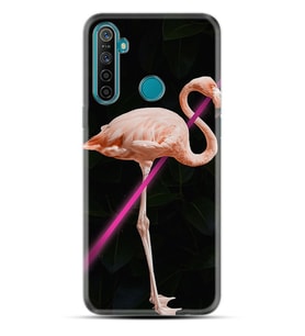 Realme 5i 5 Pro 6i 7 Pro 8 Kılıf Desemli Silikon Line Filamingo 1776
