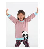 Panda Gülkurusu Kız Çocuk Sweatshirt