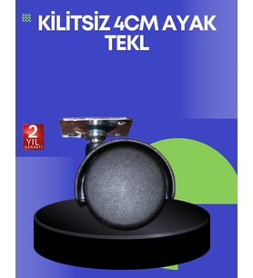 Northcity 4 cm Kilitsiz Ayak Tekli - Mobilya ve Ekipmanlar İçin Dayanıklı Seçenek