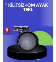 Northcity 4 cm Kilitsiz Ayak Tekli - Mobilya ve Ekipmanlar İçin Dayanıklı Seçenek