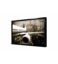 Tablosan Havada Uçak Sepya Çerçeveli Cam Tablo