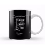 Patent 1955 Gibson Les Paul Guitar Kupa Bardak Porselen