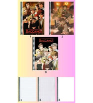 baccano 3 adet defter A4 büyük boy 72 sayfa çizgili_kareli_çizgisiz defter seti