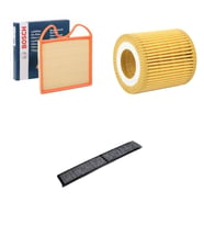 Bosch Filtre Bakım Seti BMW 3 SERİSİ E90 335i Benzin 2006-2011 Hava + Yağ F. + Polen Filtre Bosch